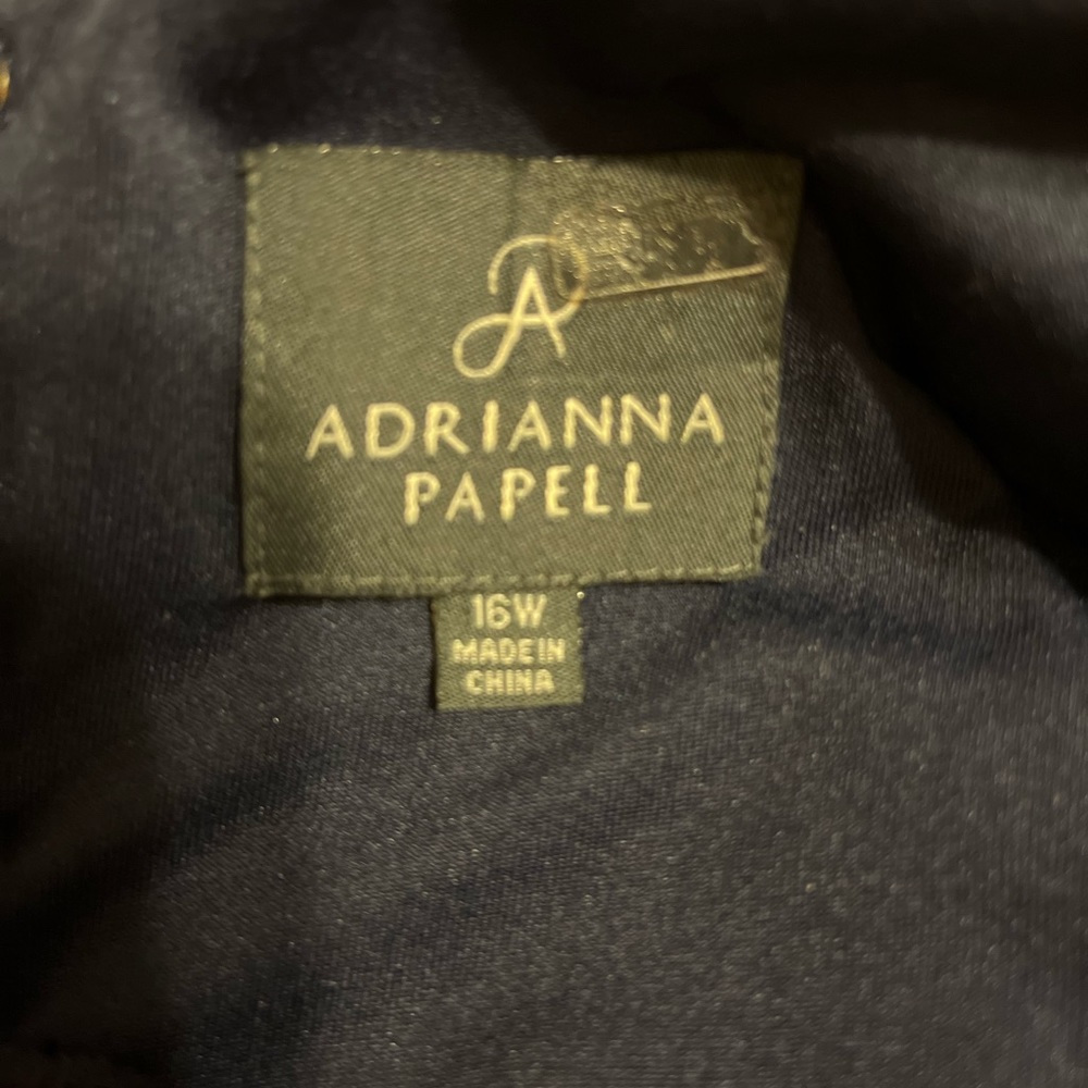 Adrianna Papell navy lace dress 16W